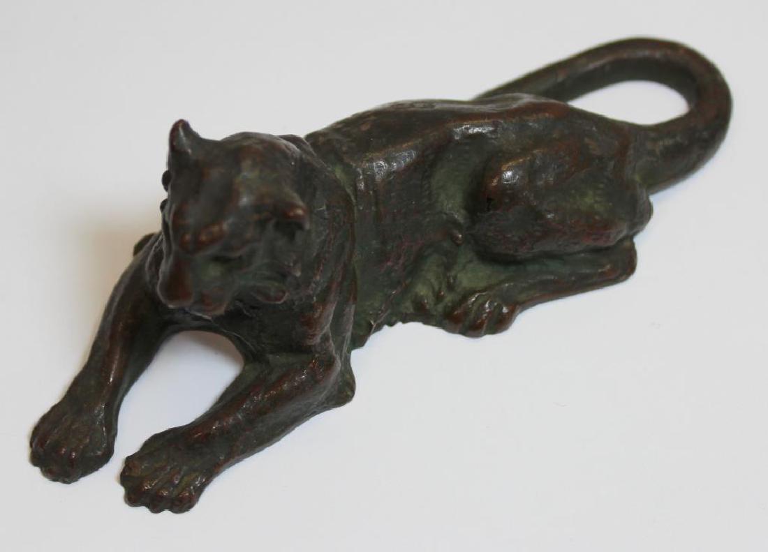 Tiffany Studios New York Bronze Lion Figure (1 of 4)