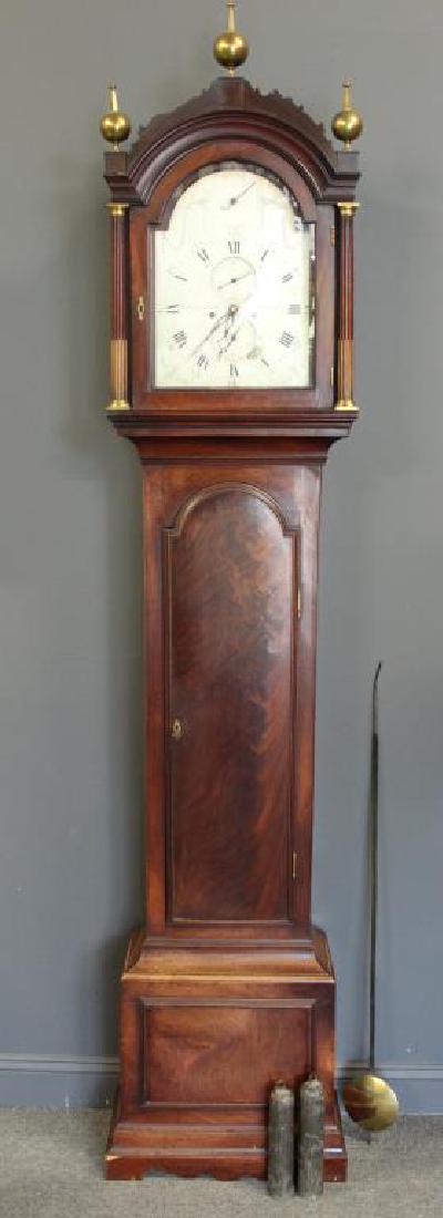 JEFFEREYS & Son Signed Mahogany Tallcase Clock. (1 of 8)