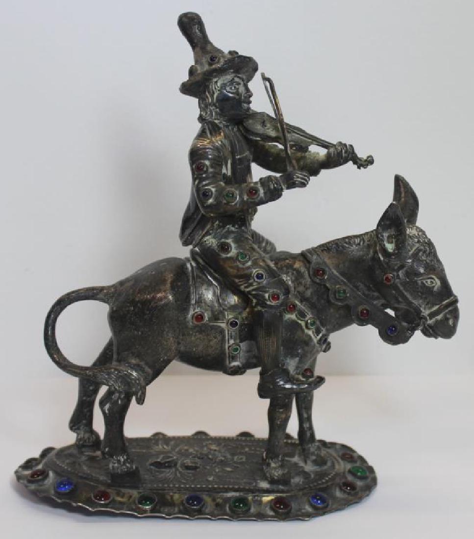 SILVER. German .812 Silver Figural Grouping with (1 of 10)