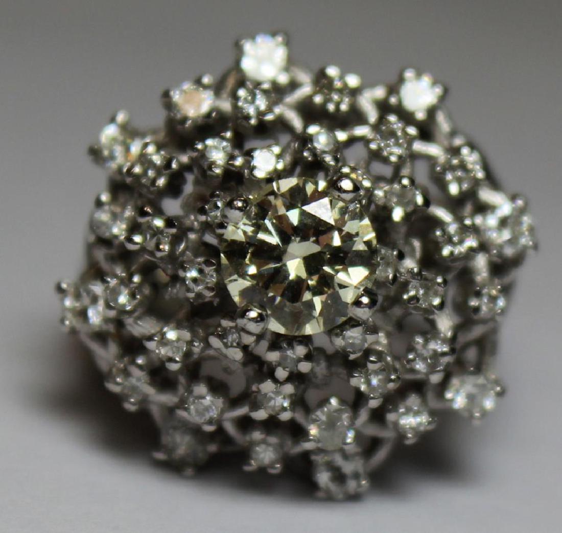 JEWELRY. GIA CERT 1.34ct Yellow Diamond and 14kt Ring. (1 of 9)