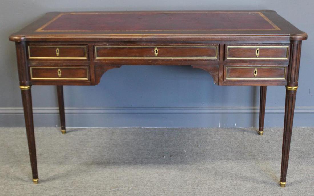 BAKER, Signed Louis XVI Style Leather (1 of 7)