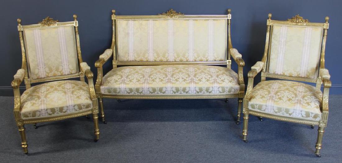 Antique and Fine Quality 3 Piece Louis XVI (1 of 9)
