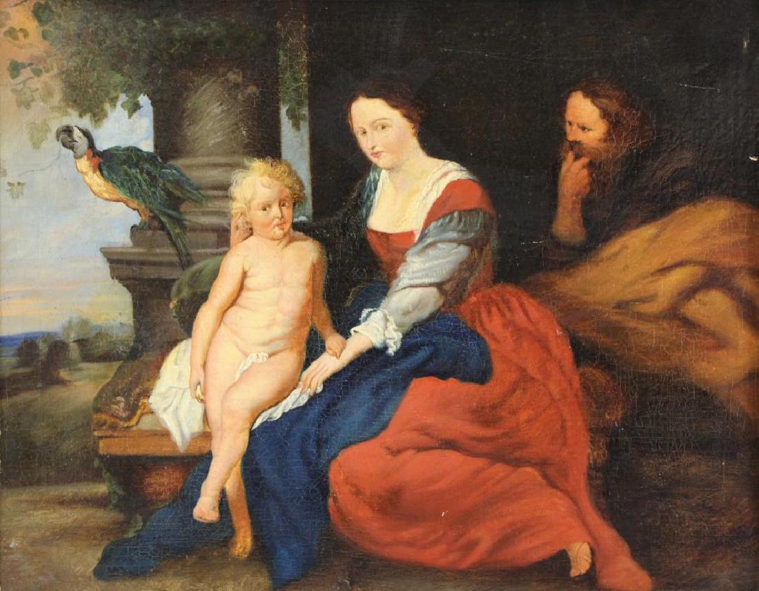 After Rubens. 18/19th C. Oil on Canvas. "The Holy (1 of 9)