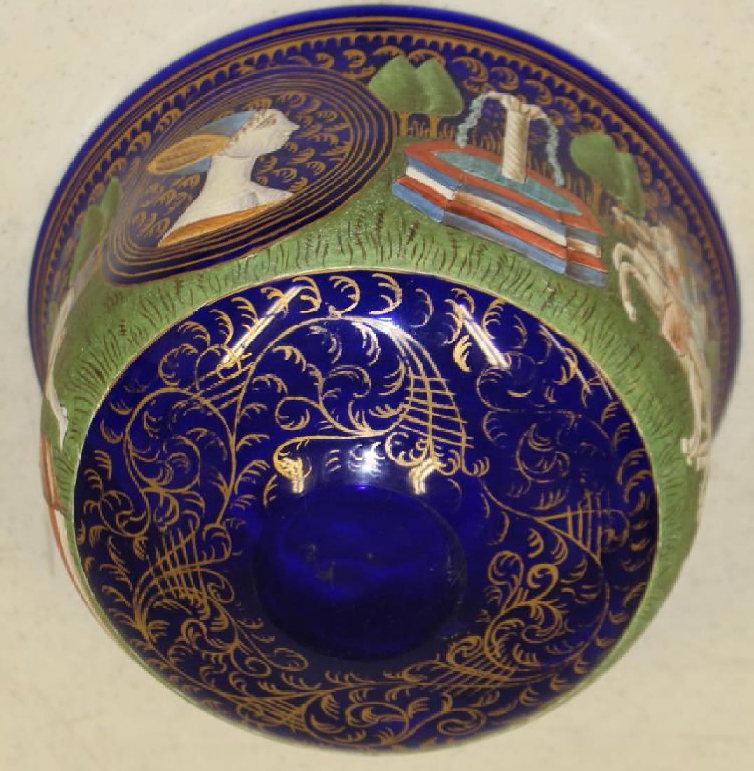 Antique Cobalt Egyptian Revival Style Enamel (1 of 5)