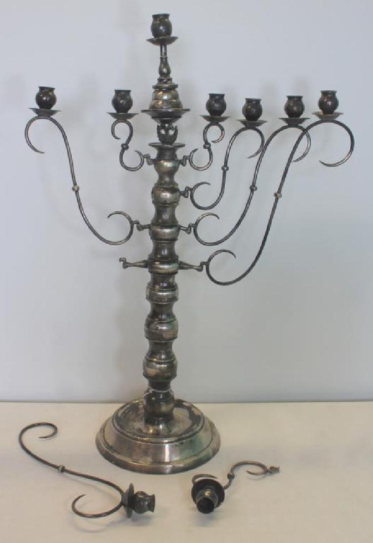 Antique Russian Silver Menorah. (1 of 12)