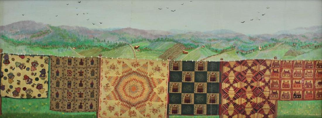 REED, Susan. Mixed Media on Board. Farm Folk (1 of 7)