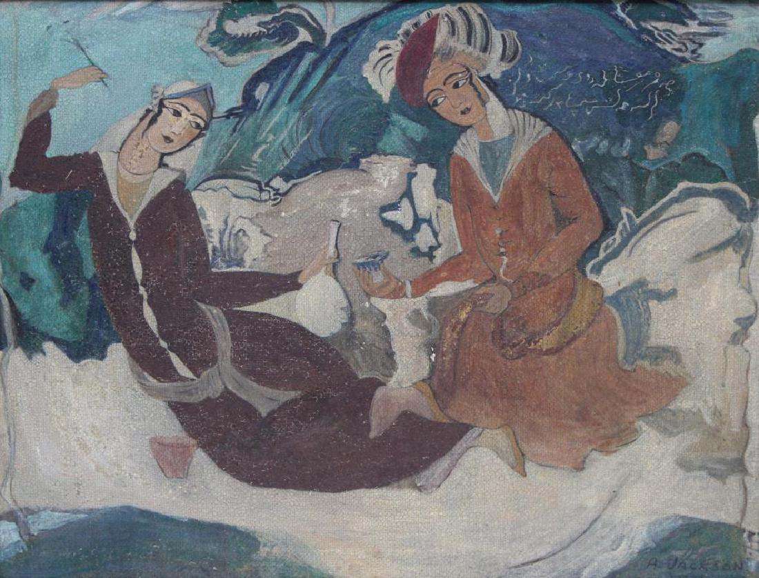 JACKSON, A. Oil on Board. "Ah, My Beloved..." (1 of 5)