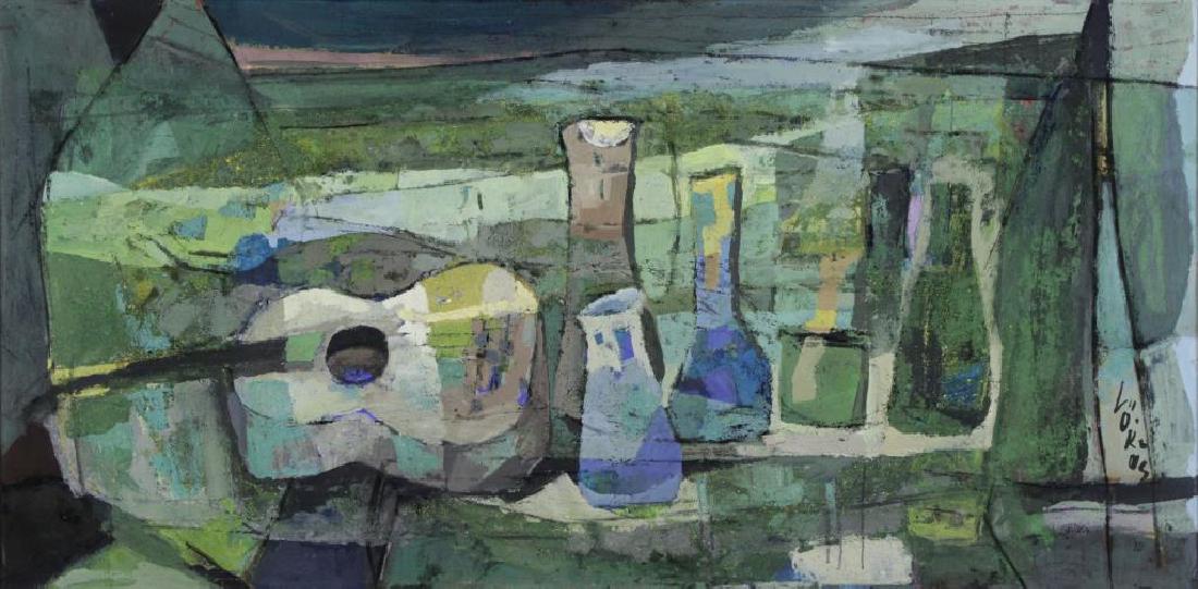 LOKOS, Stephen. Oil on Board. Still Life with (1 of 6)