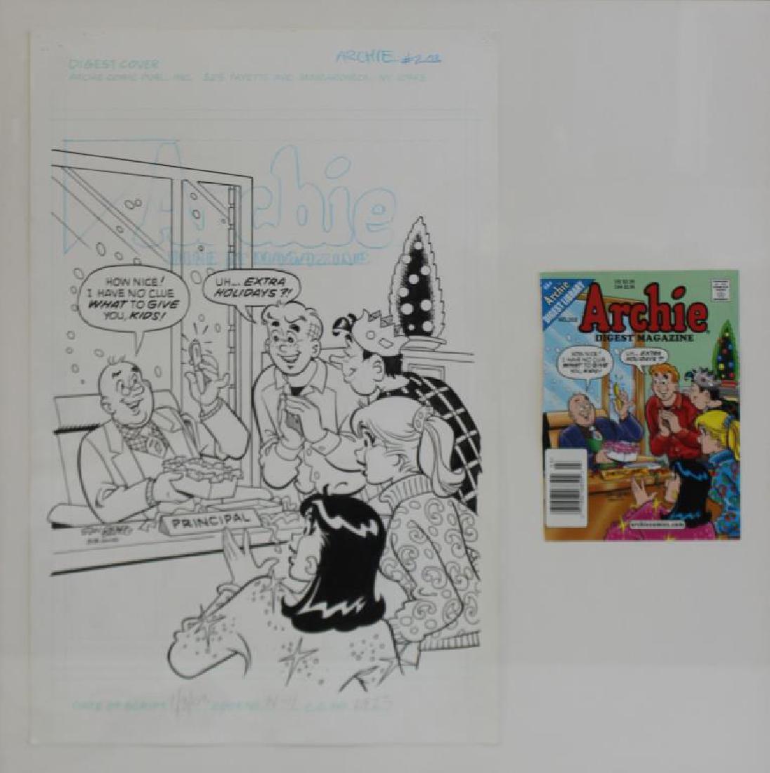 GOLDBERG, Stan. Pen and Ink. "Archie Digest (1 of 8)