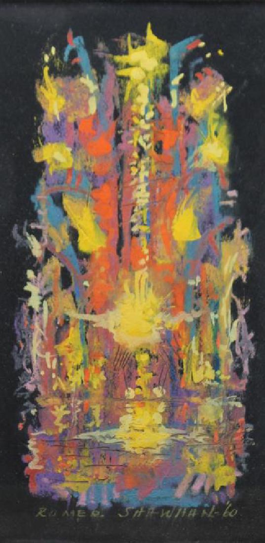 SHAWHAN, Romer. Pastel. Abstract Composition. (1 of 5)