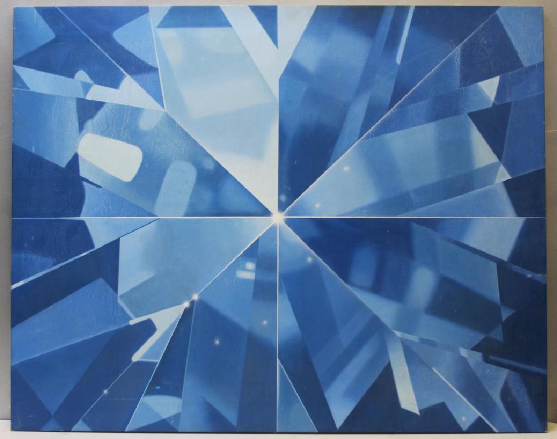 UNSIGNED. Oil on Canvas. Abstract Composition. (1 of 3)