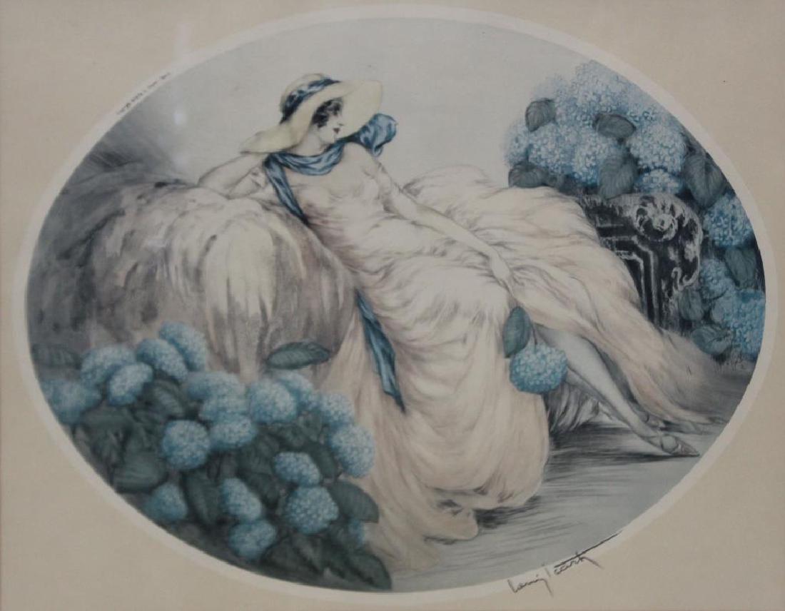 ICART, Louis. Etching and Drypoint. Woman in (1 of 6)