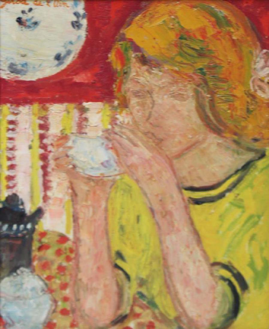 GIROD DE L'AIN, Helene. Oil on Canvas. Biveuse (1 of 6)