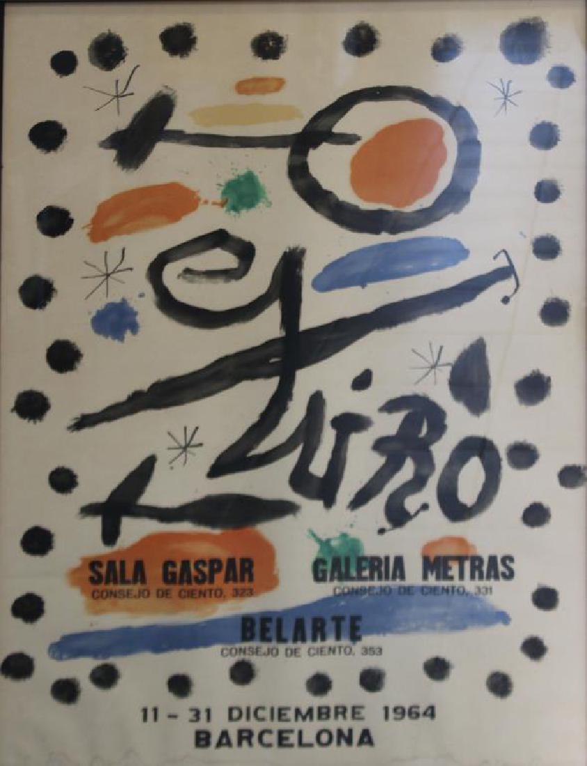 MIRO, Joan. Lithograph. Sala Gaspar Poster. (1 of 6)