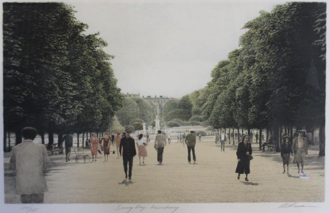 ALTMAN, Harold. Color Lithograph. "Sunny Day, (1 of 8)