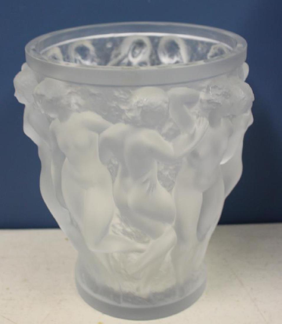 LALIQUE, France, Signed "Bacchantes" Vase. (1 of 7)
