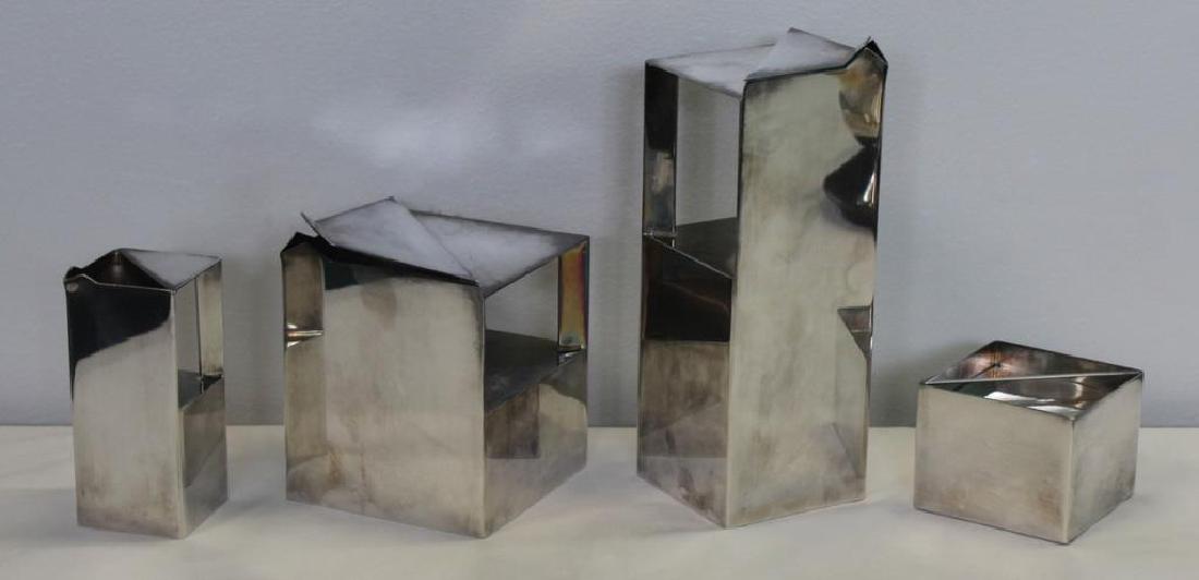 SILVER-PLATED. Christofle 4 Pc. Art Deco Style Tea (1 of 11)