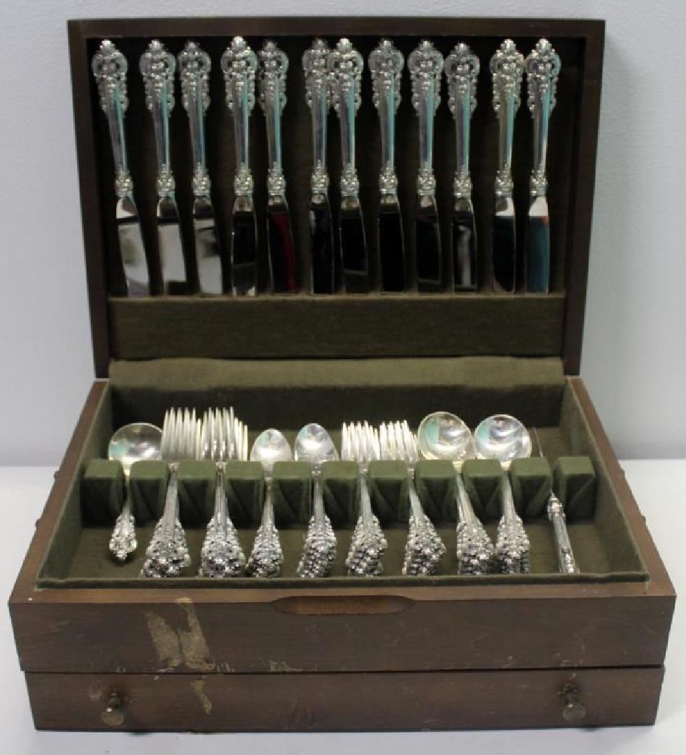 STERLING. Wallace Grande Baroque Flatware Service (1 of 8)