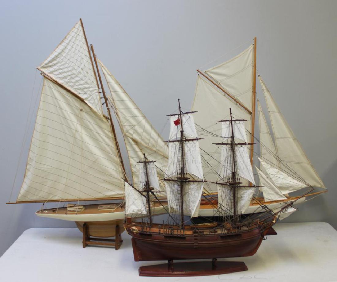 Lot Of 3 Vintage Model Ships To Inc, (1 of 14)