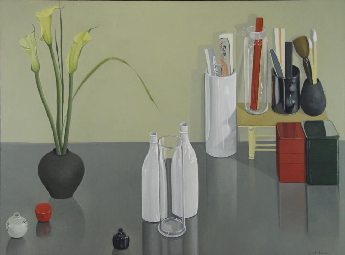 MUNROE, Enid. Oil on Canvas. "Tokyo Series: (1 of 9)