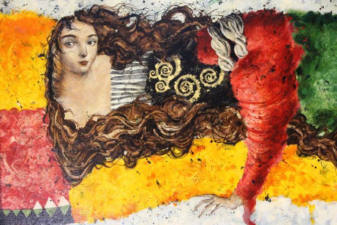 ROC-ROUSSEY, Jean Pierre. Oil on Canvas "Le (1 of 9)