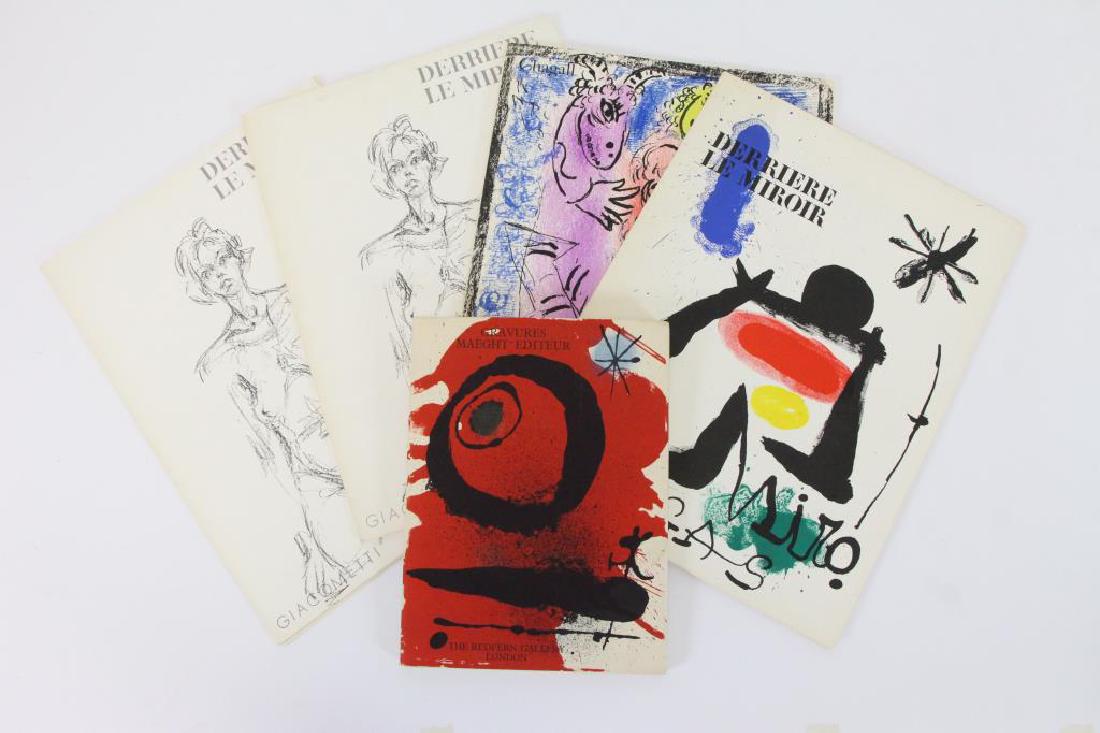 Five (5) Art Books. Derriere Le Miroir (4) & The (1 of 15)