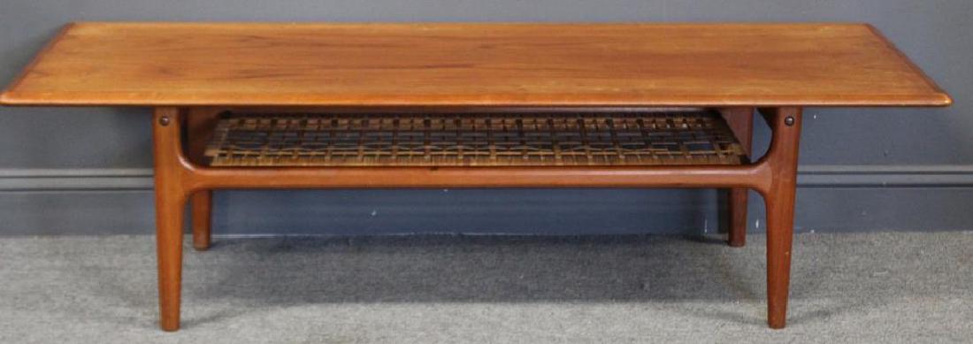 MIDCENTURY. Danish Modern Teak and Caned Coffee (1 of 7)