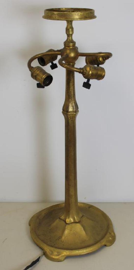 TIFFANY STUDIOS, Gilt Bronze Lamp Base. (1 of 6)