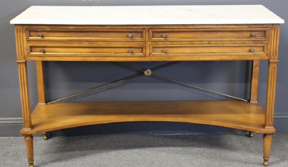 Louis XVI Style Server With Marbletop (1 of 5)
