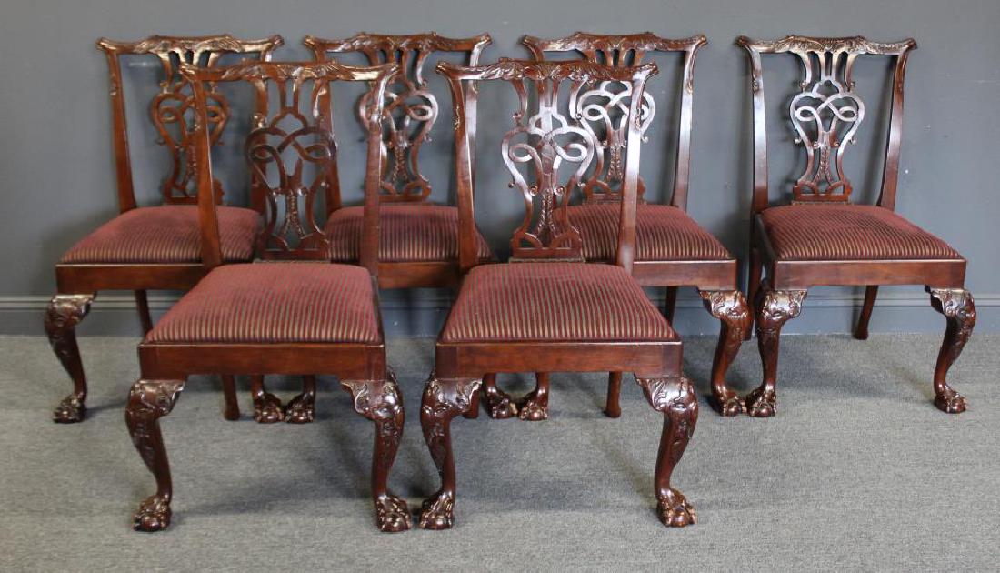 BAKER. Signed Mahogany Chippendale Style (1 of 6)