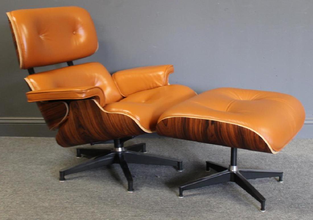Vintage & Quality Eames Style Leather Upholstered (1 of 5)