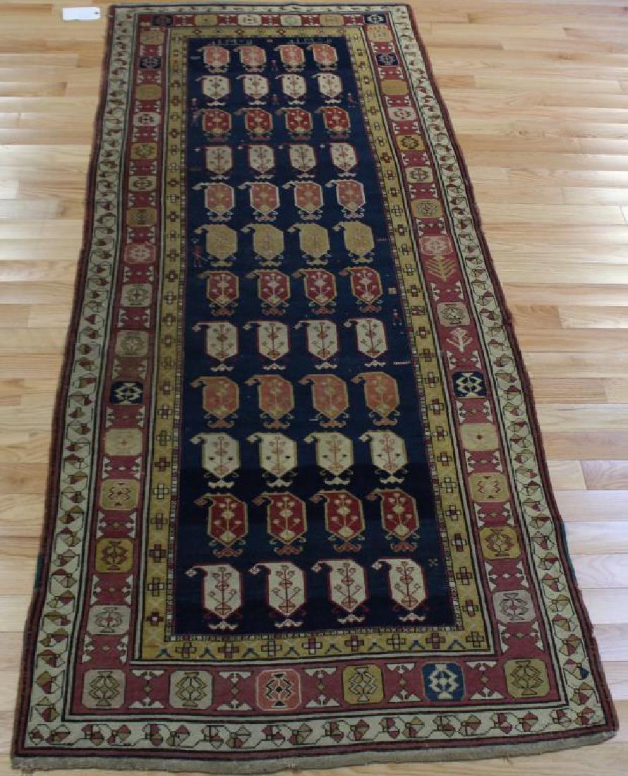 Antique, Signed and Finely Hand Woven Runner. (1 of 5)