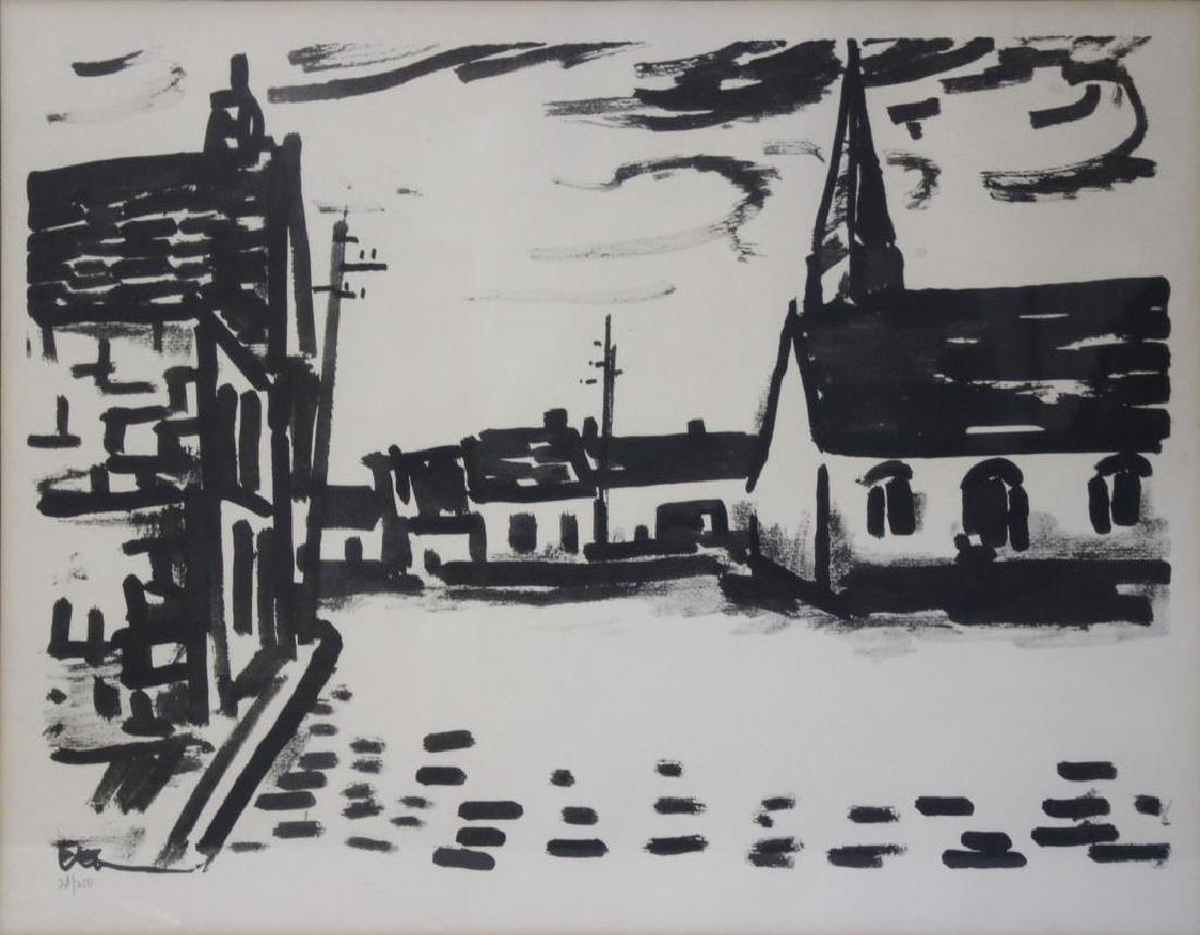 VLAMINCK, Maurice (Attributed). Lithograph. (1 of 6)