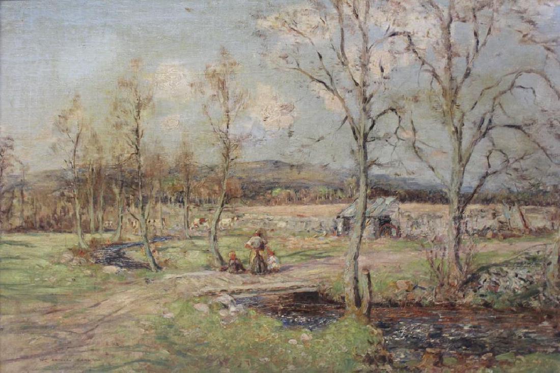 CARRICK, William. Oil on Board. Winter Landscape. (1 of 9)