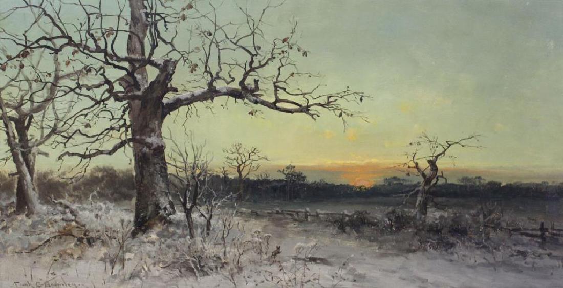 BROMLEY, Frank C. Oil on Canvas. Winter Landscape. (1 of 7)