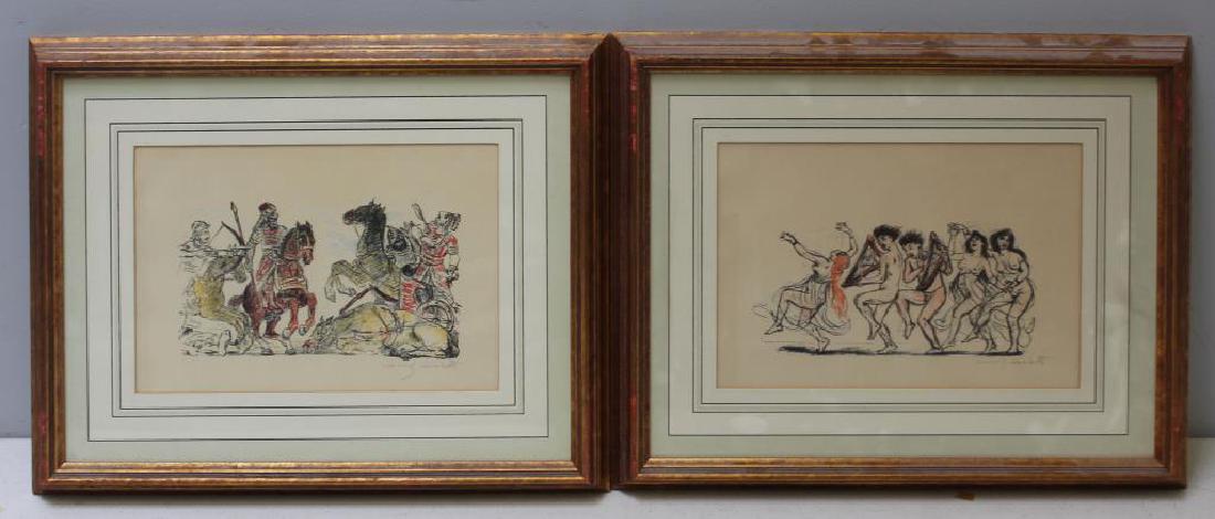 CORINTH, Lovis. Lot of Four Color Lithographs. (1 of 13)