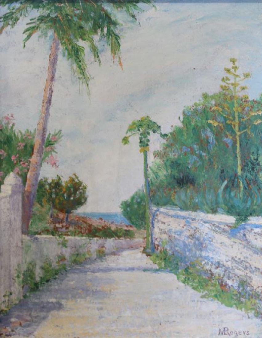 ROGERS, M. Oil on Board. Bermuda Landscape. (1 of 5)