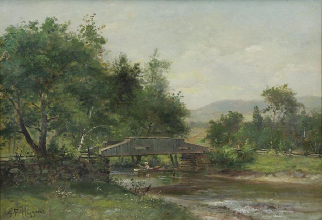 HIGGINS, George F. Oil on Canvas. Landscape. (1 of 6)