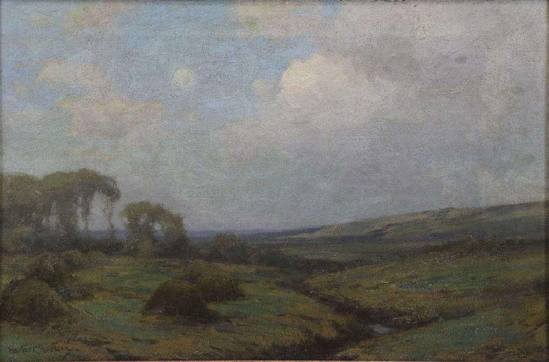 HARTSON, Walter. Oil on Canvas. "Moonrise at (1 of 8)