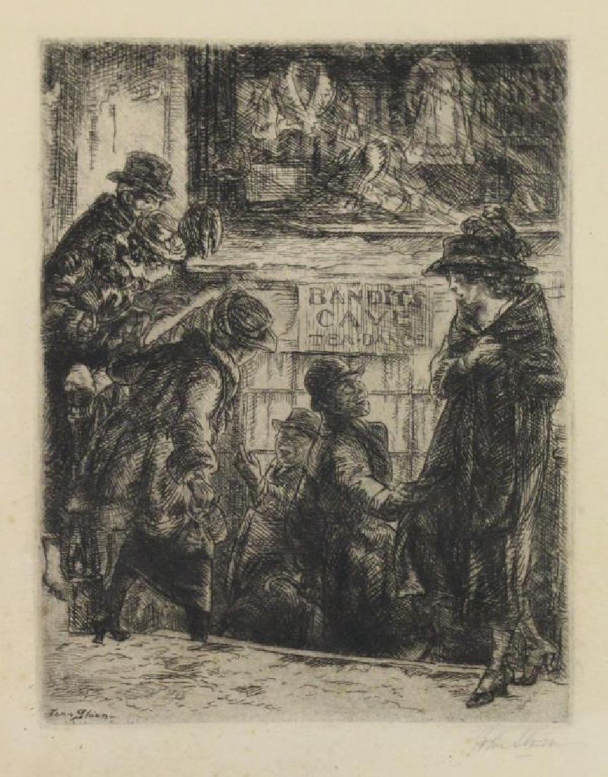 SLOAN, John. Etching "Bandits Cave" (1 of 10)