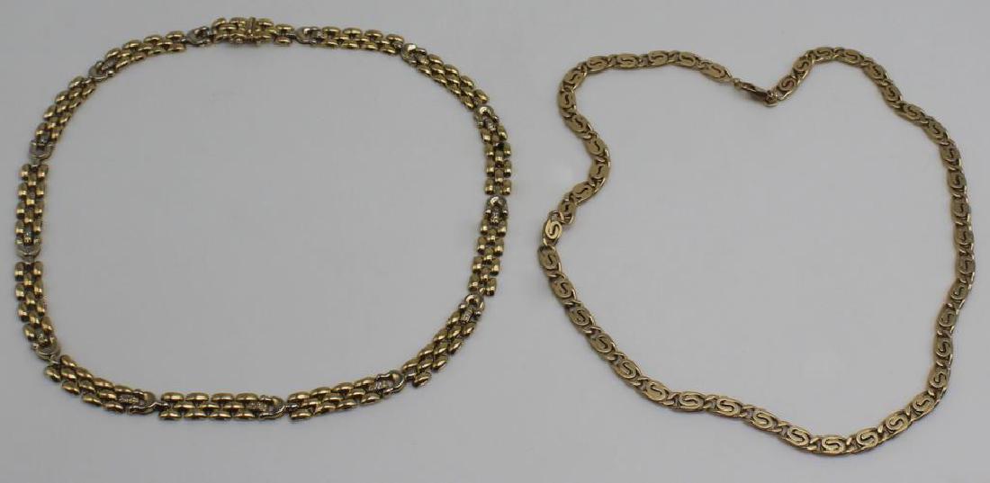 JEWELRY. Continental 14kt Gold Necklace Group. (1 of 7)
