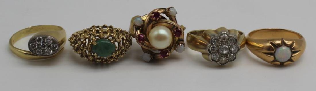 JEWELRY. Assorted Gold Ring Grouping. (1 of 10)