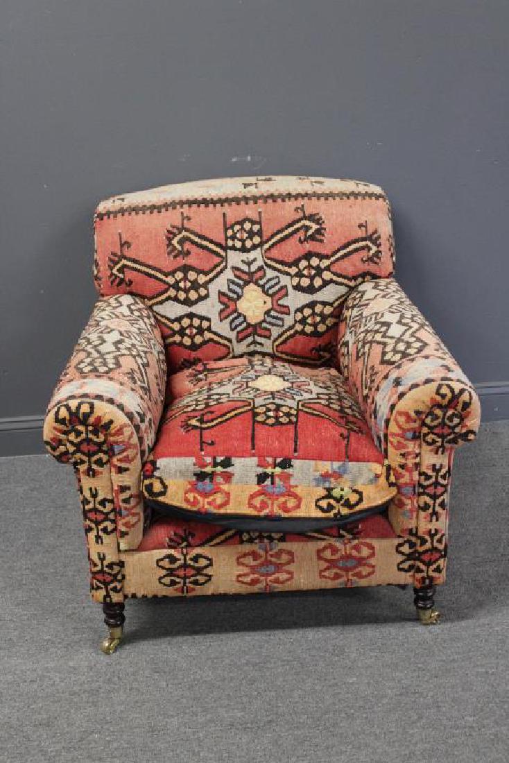George Smith Signed Upholstered Club Chair. (1 of 11)
