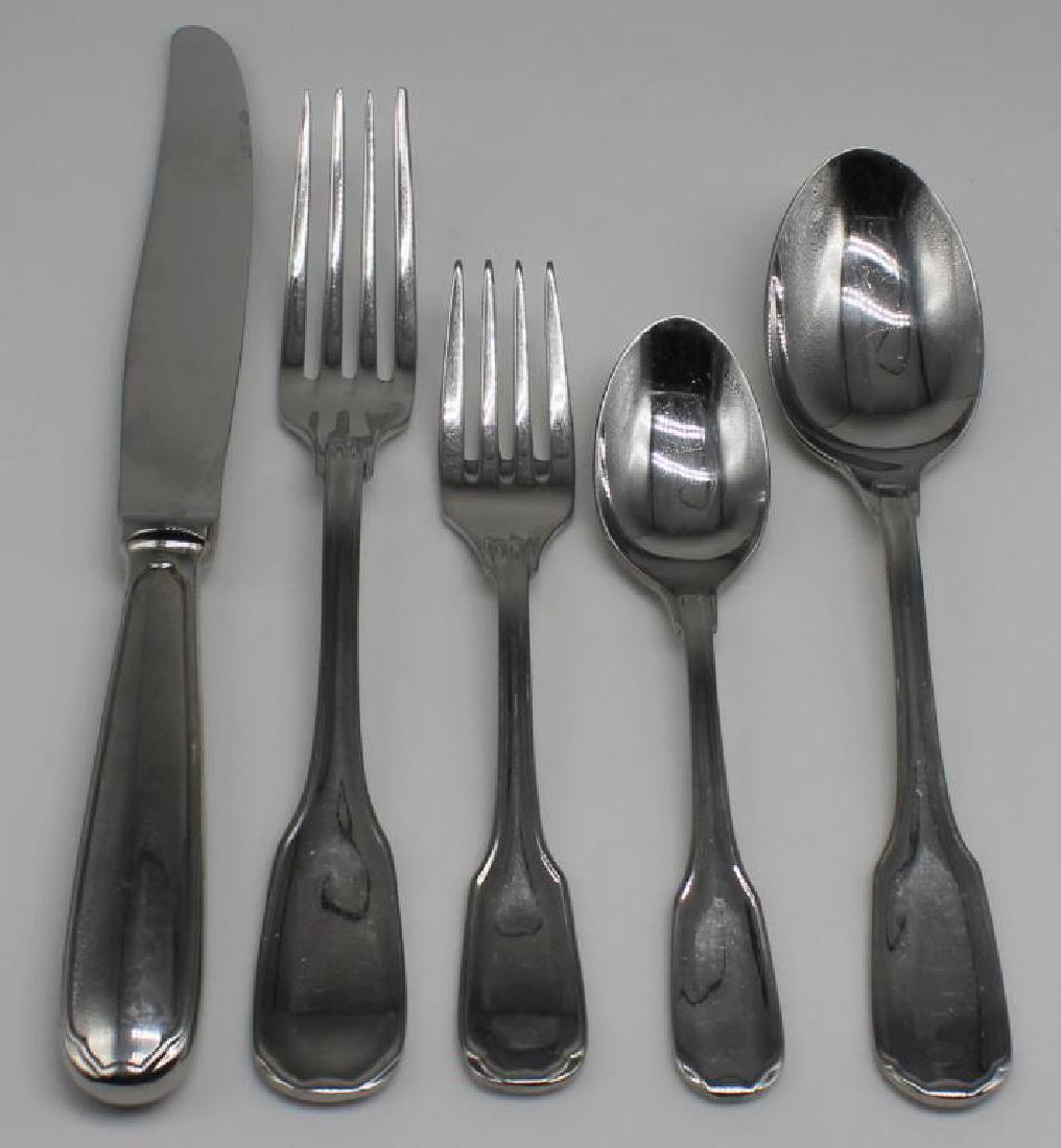 STAINLESS. 56 Pcs. Christofle Touraine Flatware. (1 of 9)