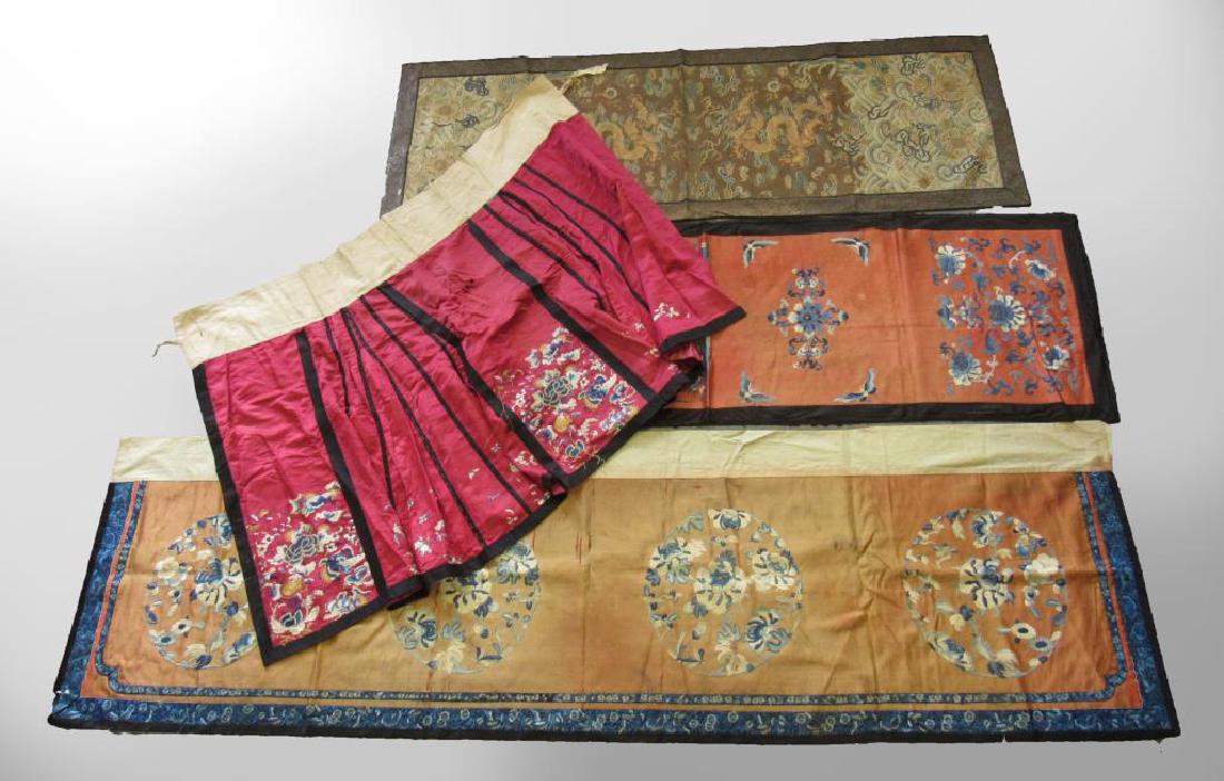 Group of Chinese Embroidered Fabrics. (1 of 17)