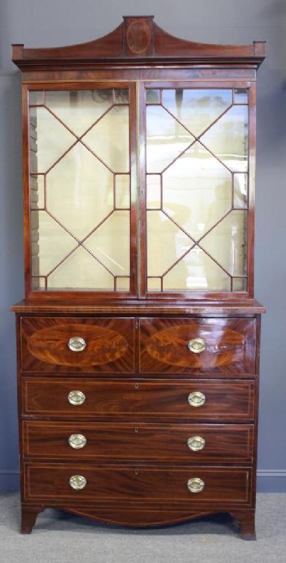 Antique Mahogany Secretary Bookcase (1 of 10)