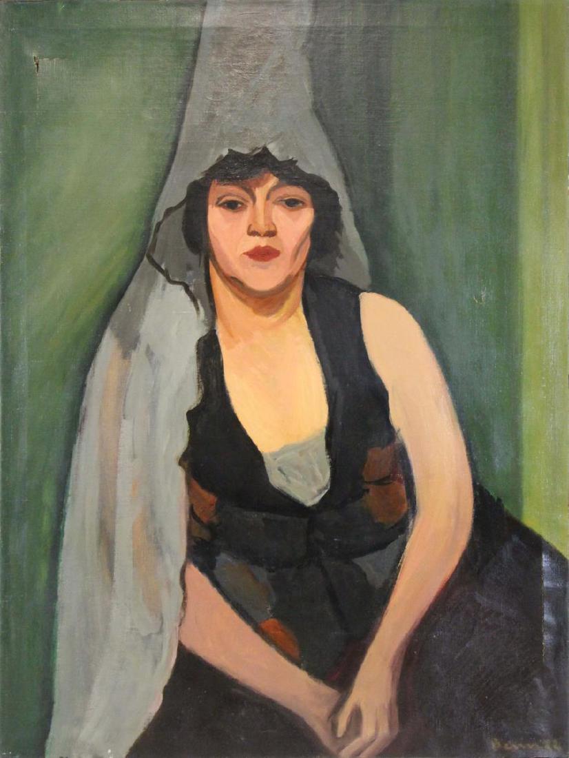 BENN, Ben. Oil on Canvas. Portrait of Velida. (1 of 13)