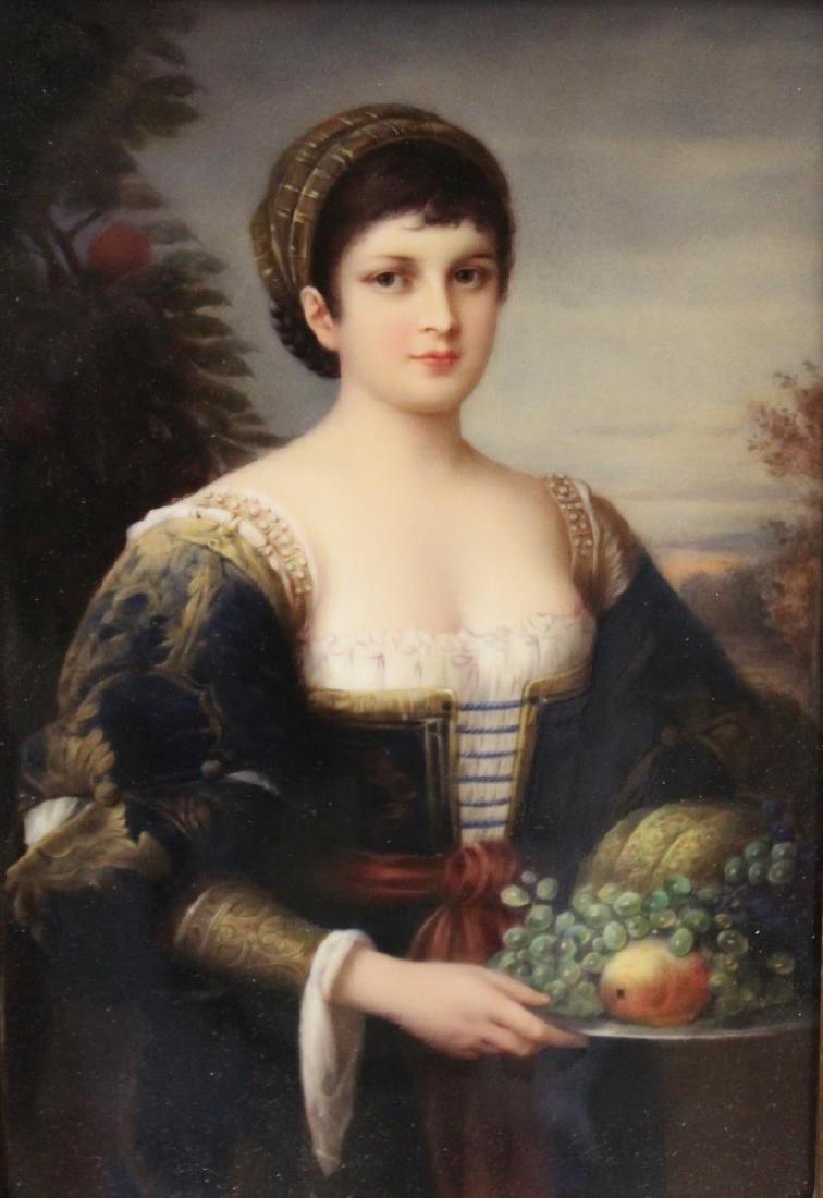 K.P.M. Signed Porcelain Plaque Of A Beauty. (1 of 5)