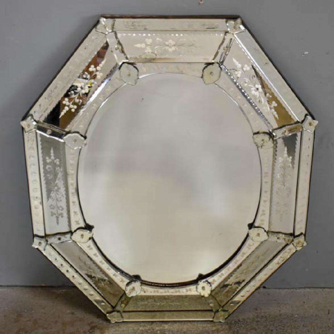 Antique Venetian Style Mirror . (1 of 6)