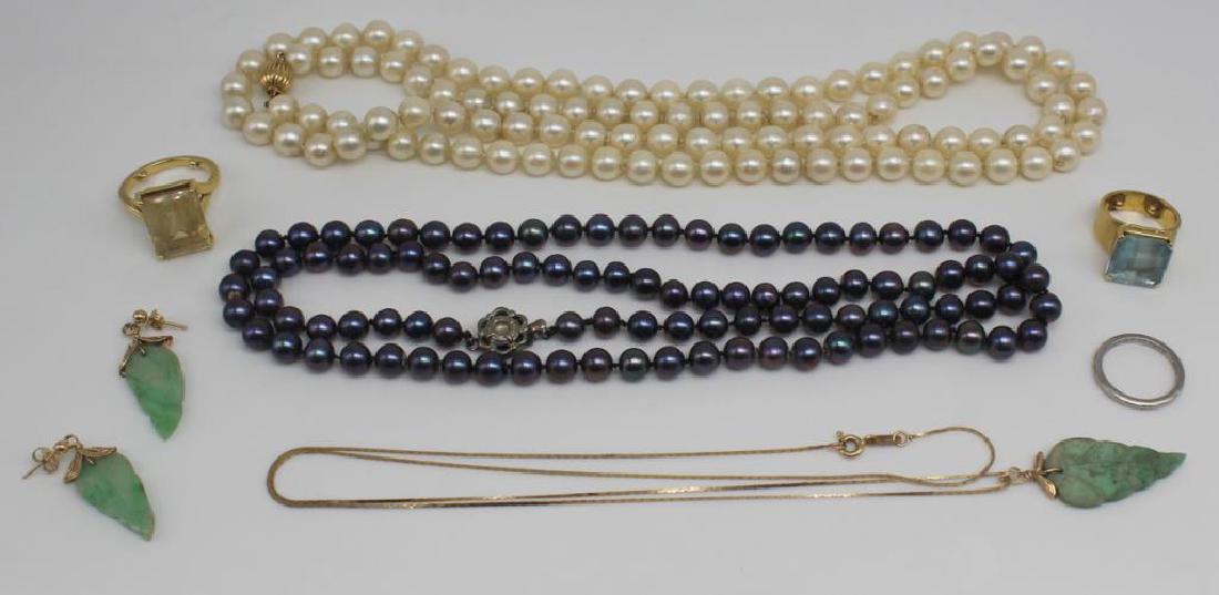 JEWELRY. Assorted Pearl and Colored Gem Jewelry. (1 of 11)